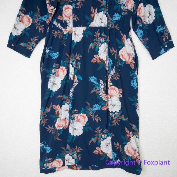 New! City Chic dress‎ navy blue majestic floral, size 20 - Picture 9 of 12